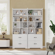 Bookshelf with 4 Door Cabinet