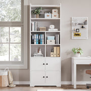 Bookshelf with 4 Door Cabinet