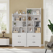 Bookshelf with 4 Door Cabinet