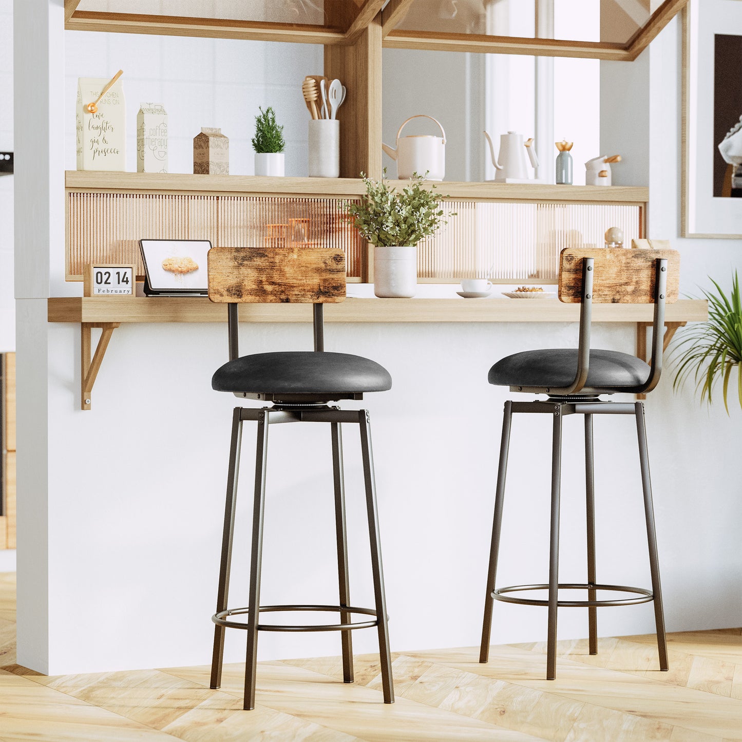 IRONCK Bar Stools Set of 2