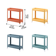 Étagère de rangement polyvalente avec roulettes