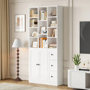 IRONCK 71" Tall Bookcase with 2 Doors