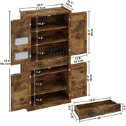 Kitchen Pantry Storage Cabinet
