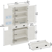 Kitchen Pantry Storage Cabinet