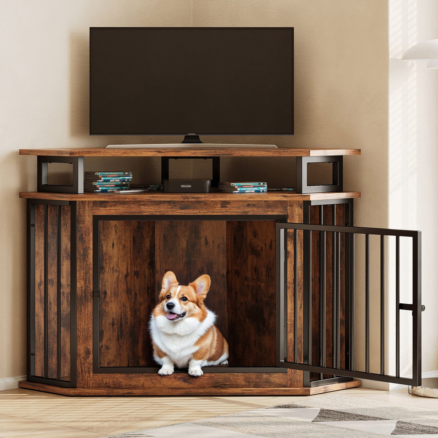 IRONCK Corner Dog Crate