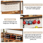 Coffee Bar Cabinet with Storage