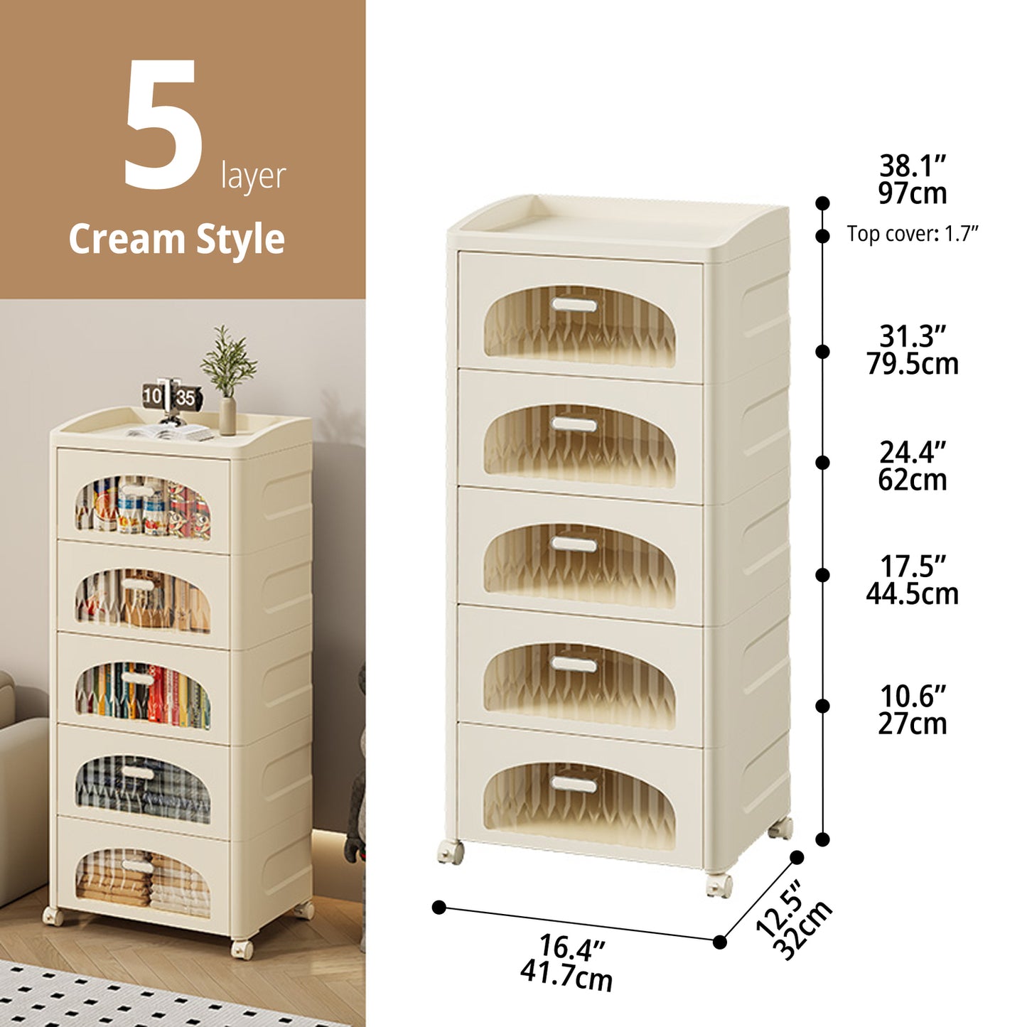 Armoire de rangement polyvalente