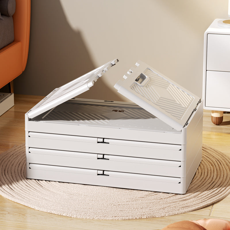 Armoire de rangement pliable avec porte transparente
