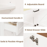 Rolling Kitchen Island with Drop Leaf