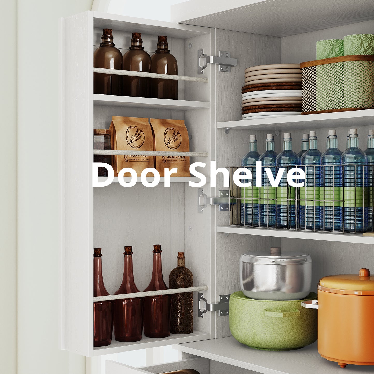 IRONCK Kitchen Pantry Storage Cabinet