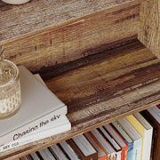 Bookshelf with Cabinet Industrial Brown