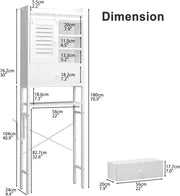 Bathroom Storage Rack with Cabinet