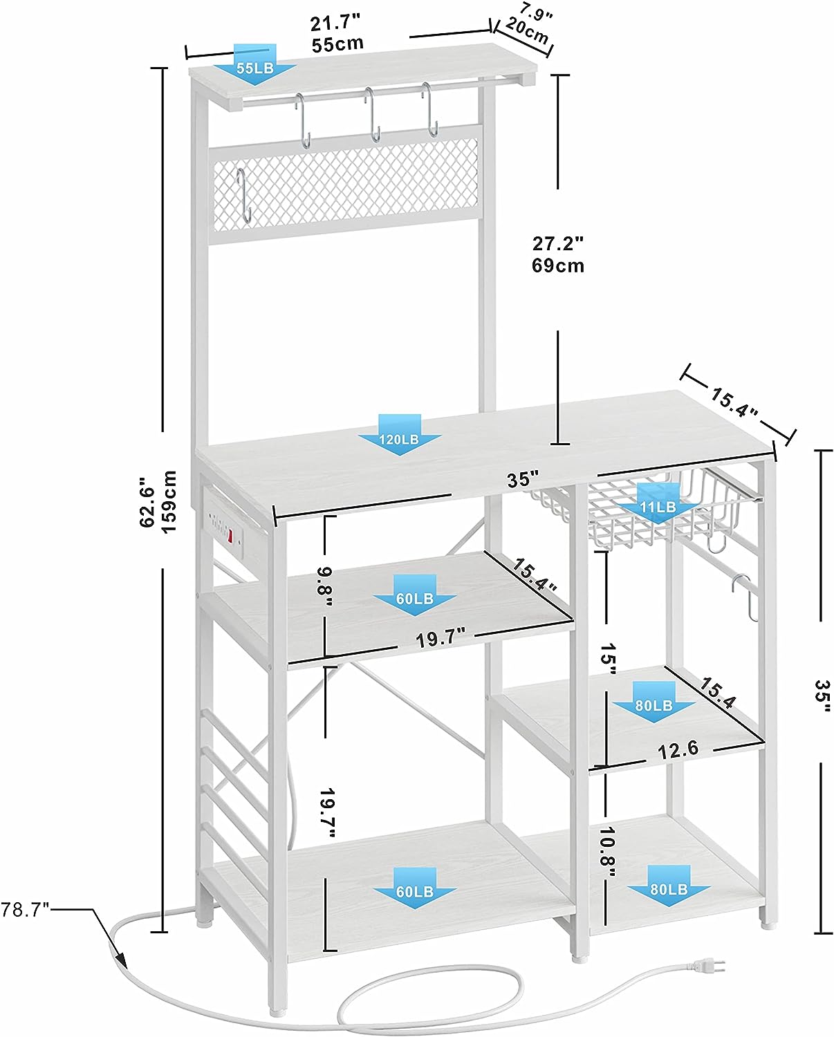IRONCK Bakers Rack
