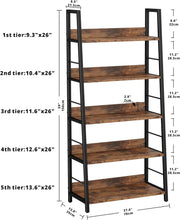 5-Tier Stylish Ladder Shelf