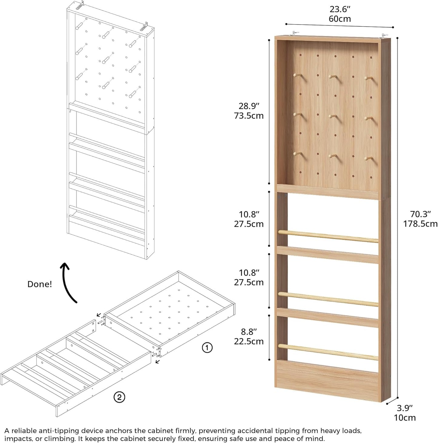 IRONCK Entryway Storage Rack