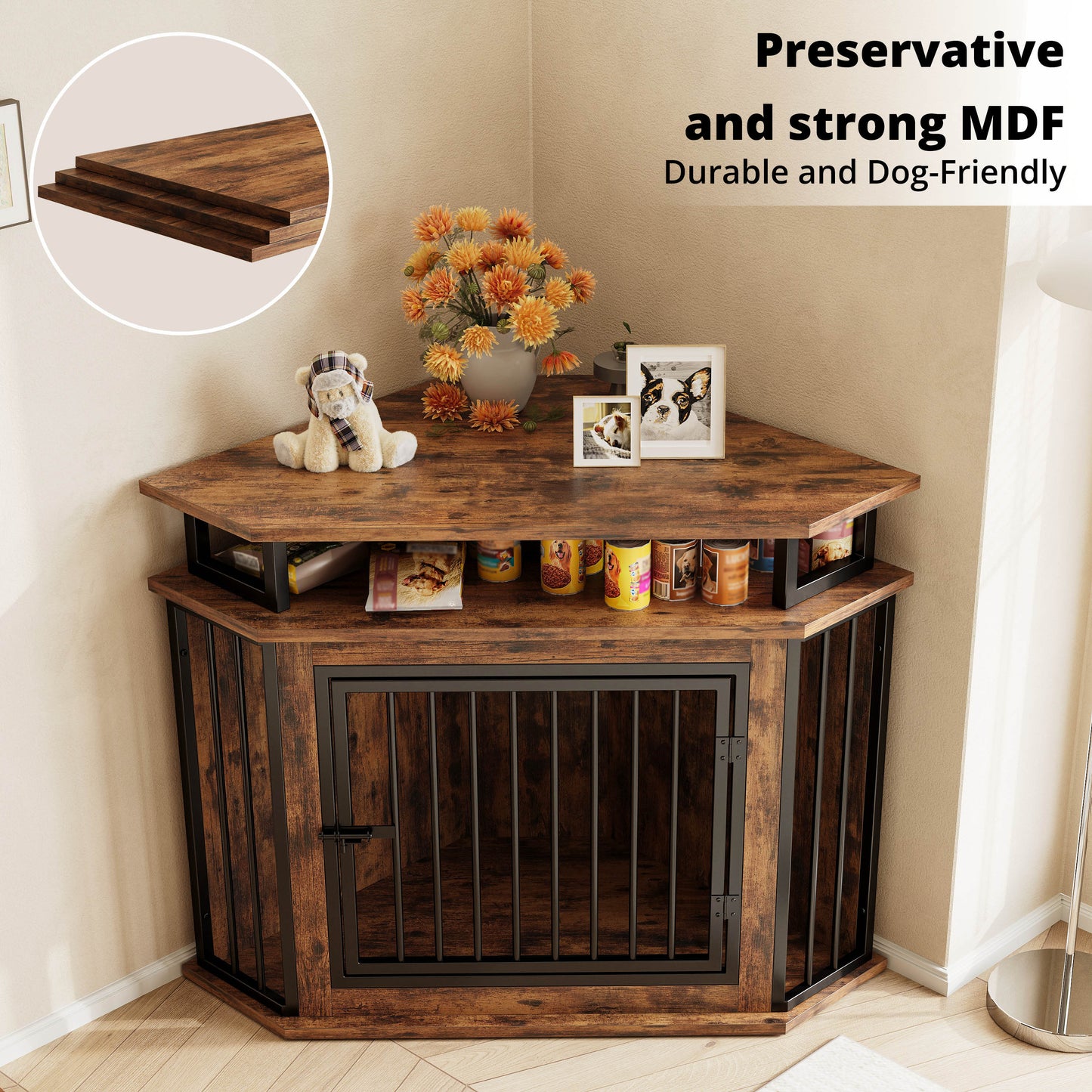 IRONCK Corner Dog Crate