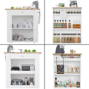 Îlot de cuisine avec grand rangement