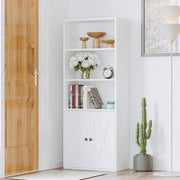 Industrial Bookshelves and Bookcases with Doors 11.8'' Depth