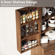 IRONCK 72”Tall Kitchen Pantry Cabinet