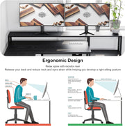 Black Computer Desk with Storage