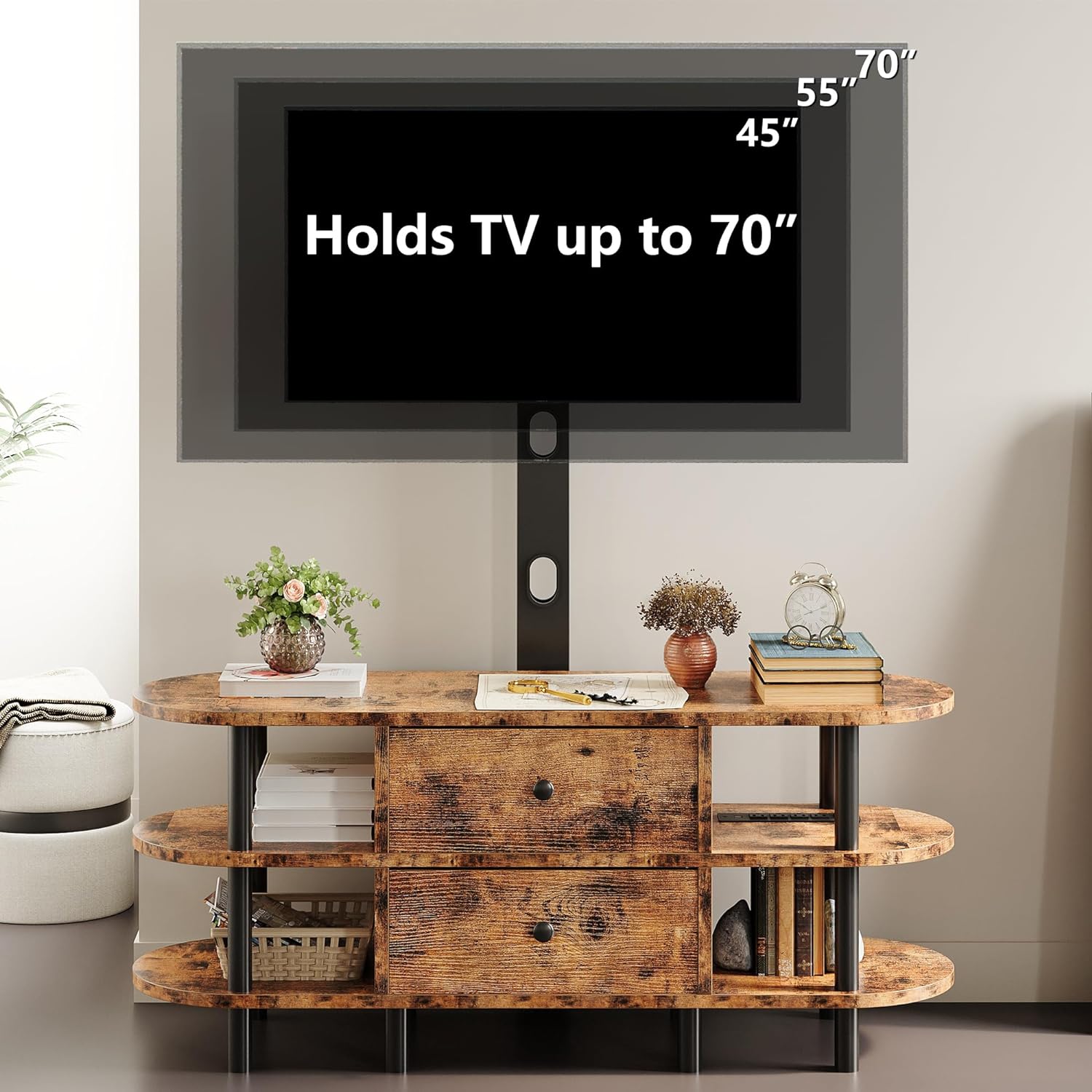 IRONCK TV Stand with Mount 47''