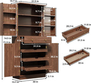IRONCK 72”Tall Kitchen Pantry Cabinet