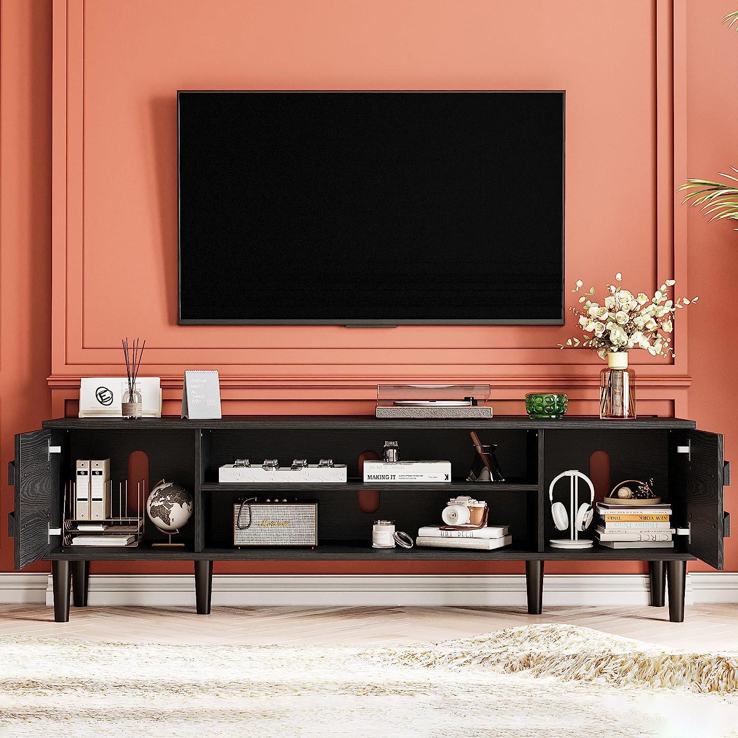 fancy led tv stand table cabinet