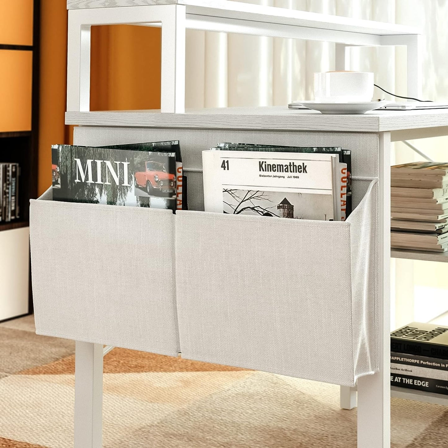 47 inch Corner Computer Desk with Monitor Stand