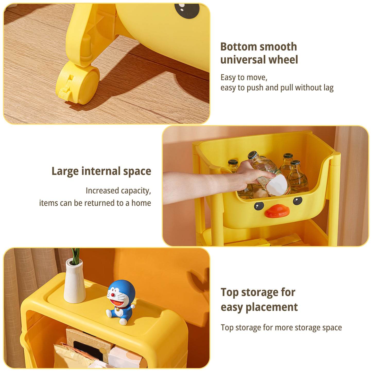 Toys Storage Organizer Bins Baskets with Wheels