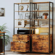 5 Tier Bookcase with Drawers
