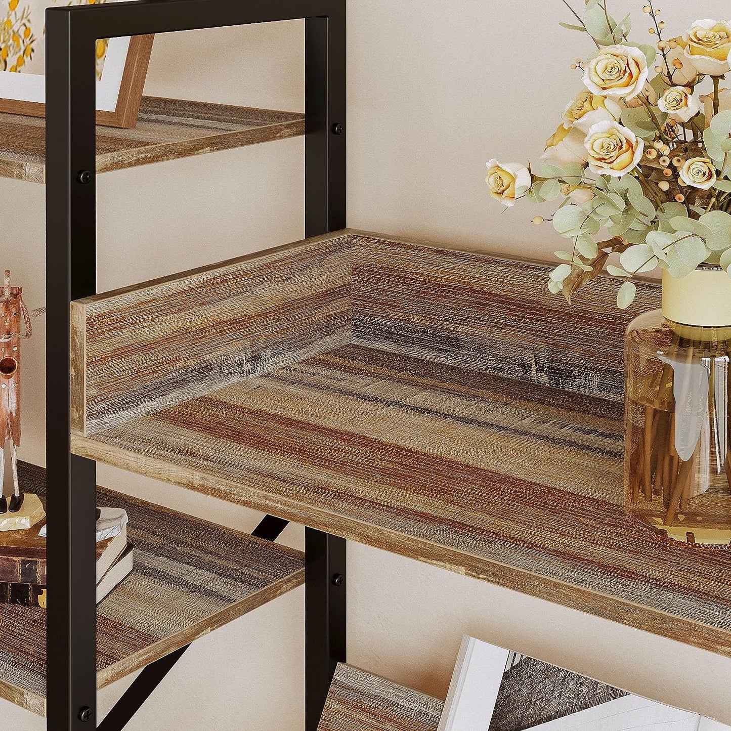 Triple Wide Bookshelf 4 Tiers