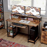 47" Computer Desk with Keyboard Tray