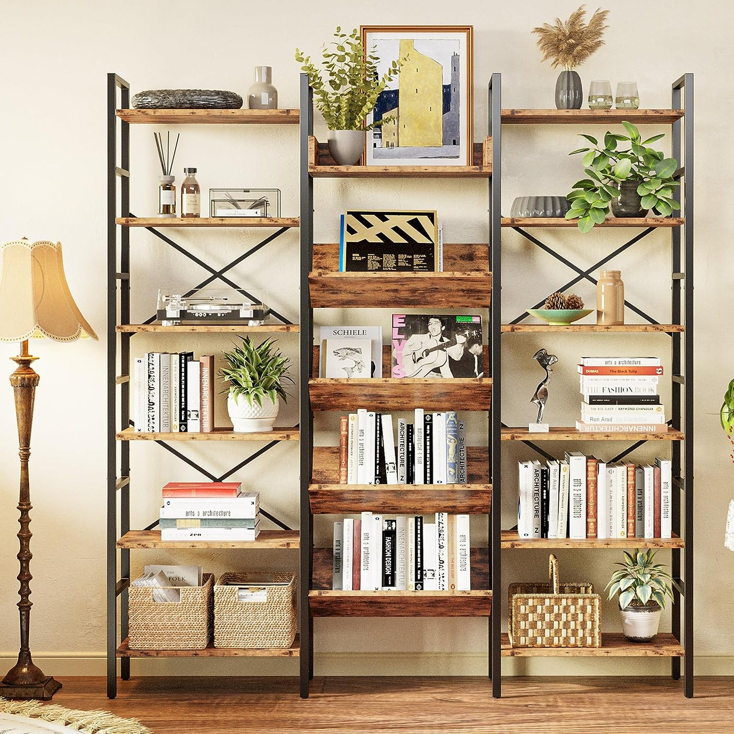 6 Tiers Large Etagere Bookshelf