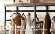 IRONCK L Shaped Coat Rack Corner Closet