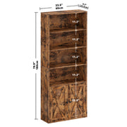 Bookshelf with Cabinet Vintage Brown