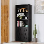 Industrial Bookshelves and Bookcases with Doors 11.8'' Depth