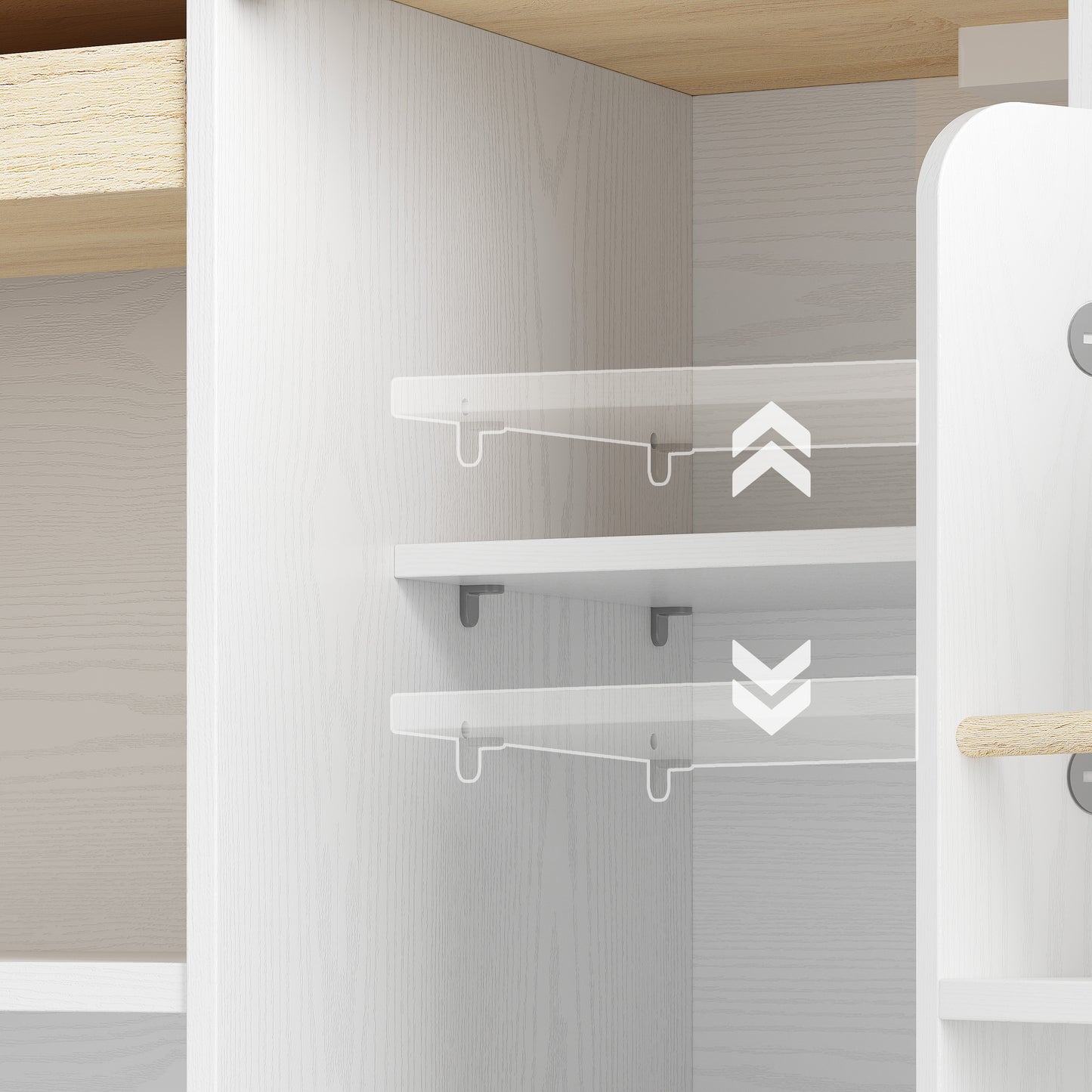 IRONCK Wooden Bakers Racks for Kitchens,