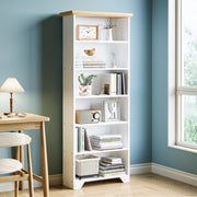 71" hohes Bücherregal mit 6 Regalböden