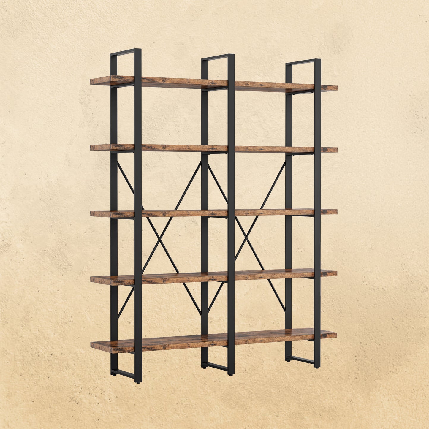 Double Wide Home Decor Display Shelf