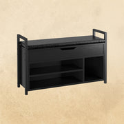 2 Tier Shoe Storage Rack Black