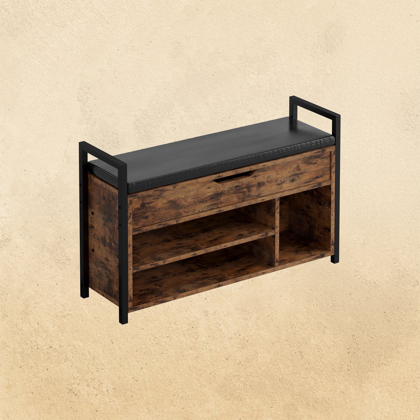 Shoe Storage Bench Brown