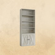 Bookshelf with Cabinet Beige Maple