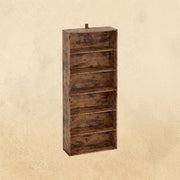 6 Tier Bookshelf Vintage Brown