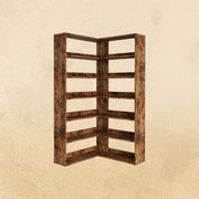 Corner Bookcase with 6 Tiers