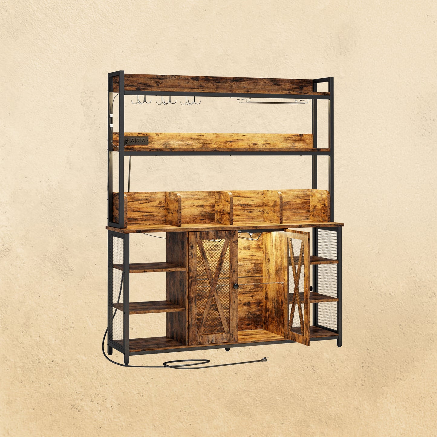 Coffee Bar Cabinet with Storage