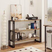 3 Tier Console Table Rustic Brown