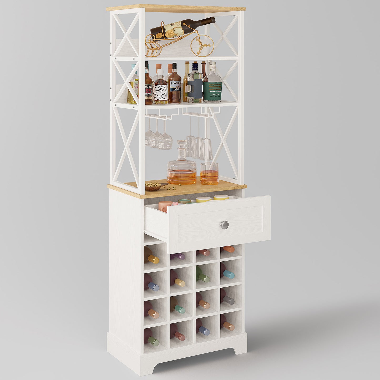 IRONCK 65" Industrial Bar Cabinet
