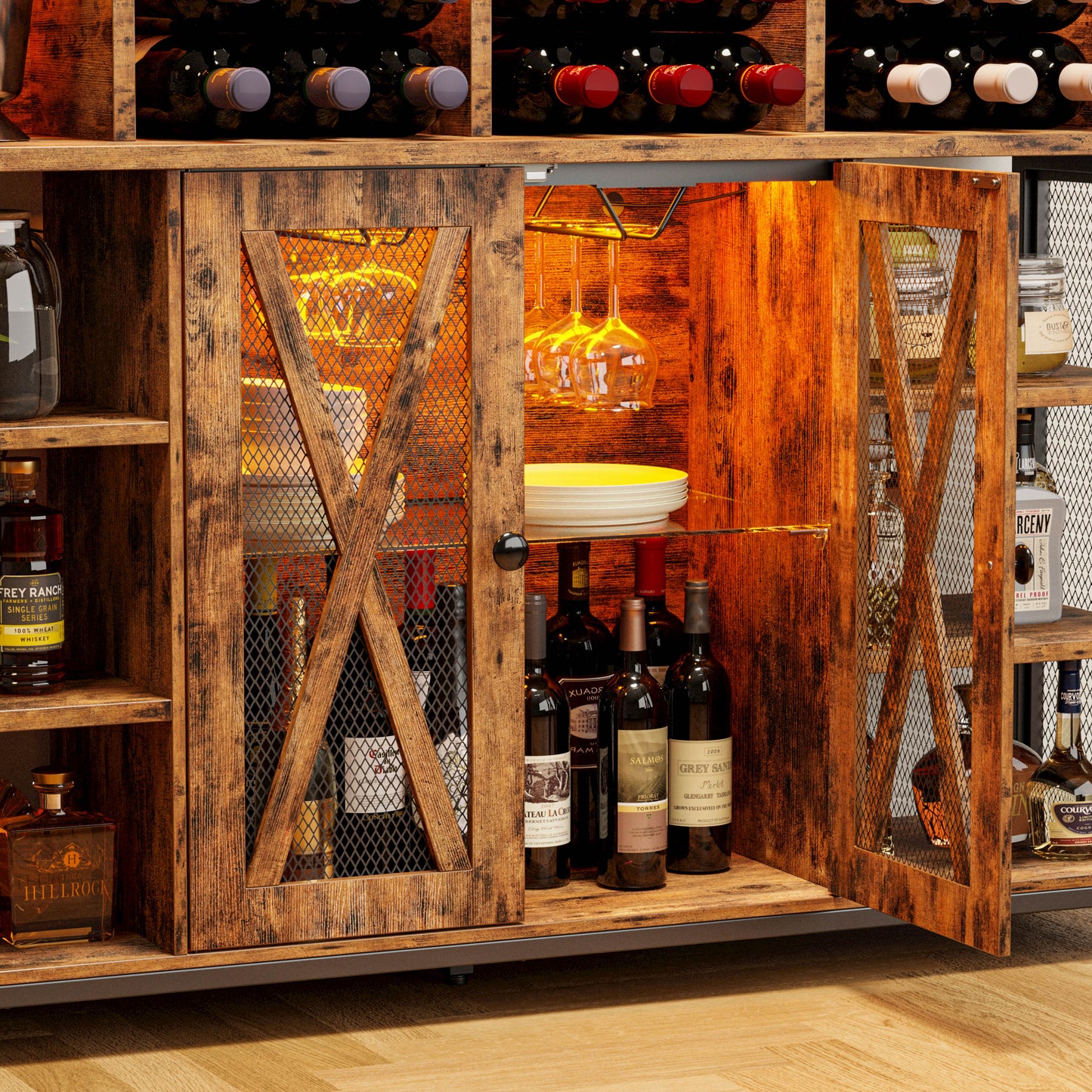 Coffee Bar Cabinet with Storage