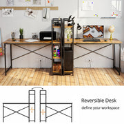 55‘’ Computer Desk with Power Outlet