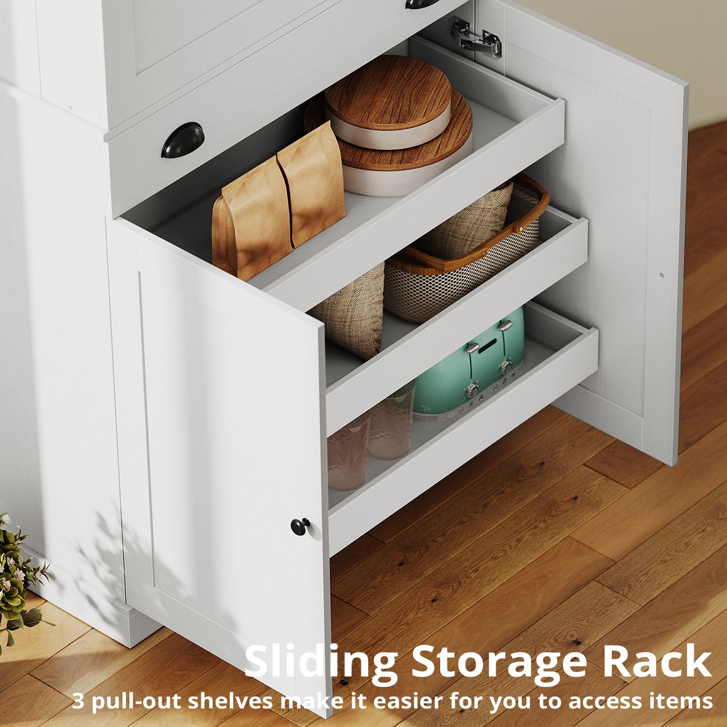 IRONCK Kitchen Pantry Storage Cabinet